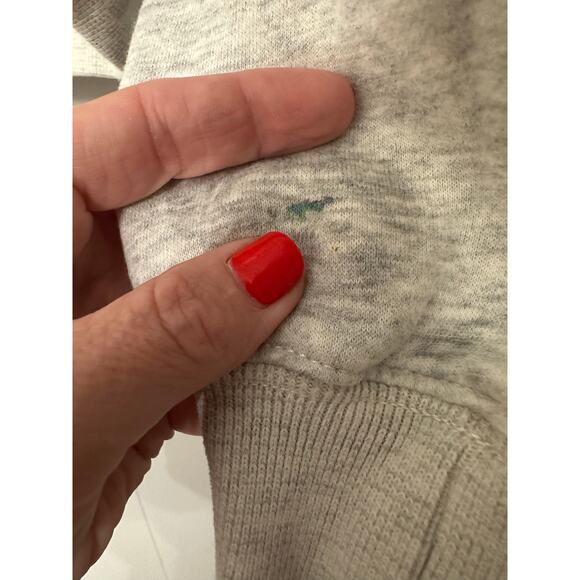 Abercrombie & Fitch cropped hoodie in gray size small - Picture 5 of 6